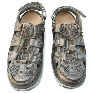 Sandals Orthofeet Womens 5.5 X-Wide Silver